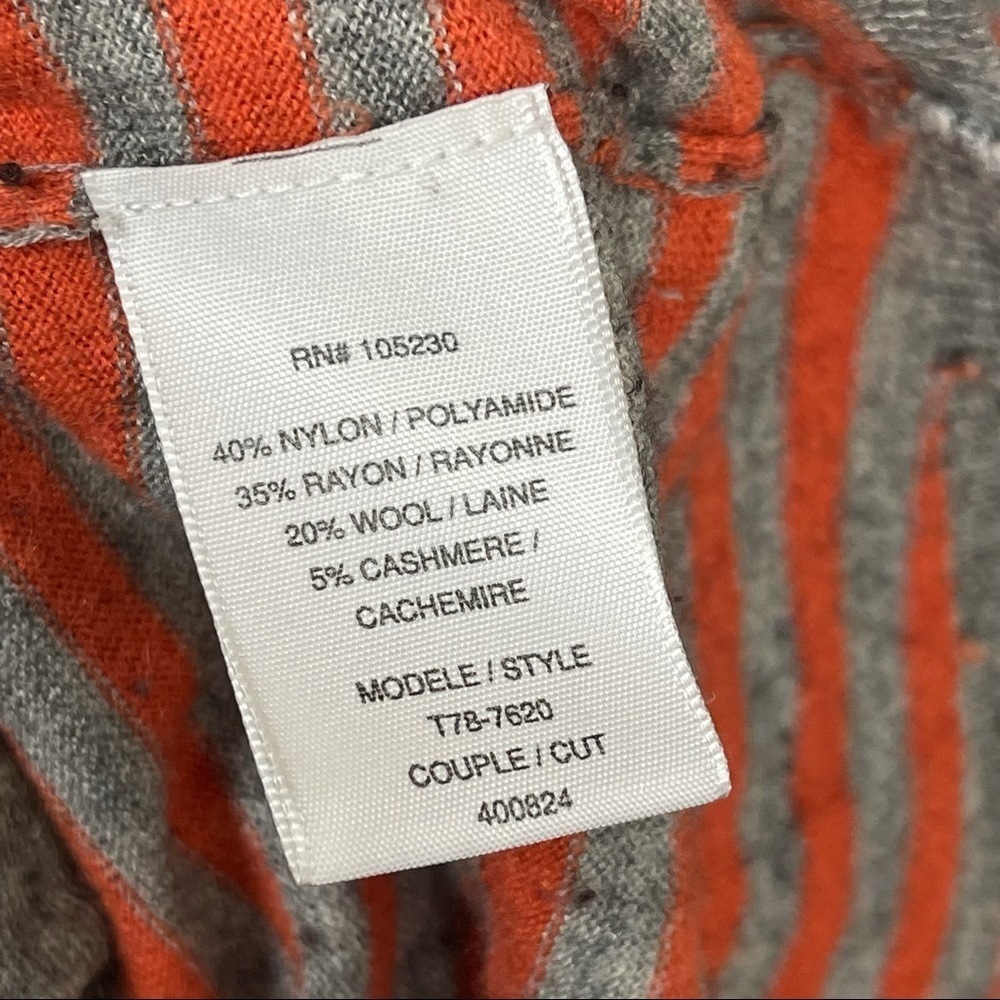 Joie Striped Wool Blend Hooded Sweater S - Picture 3 of 5